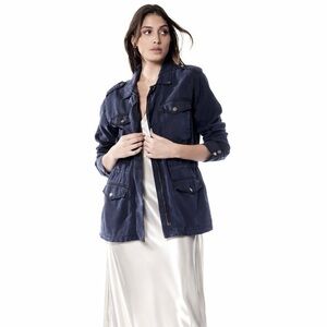 YFB Utility Field Jacket | Navy | Tencel Cotton | Size Small | Like New